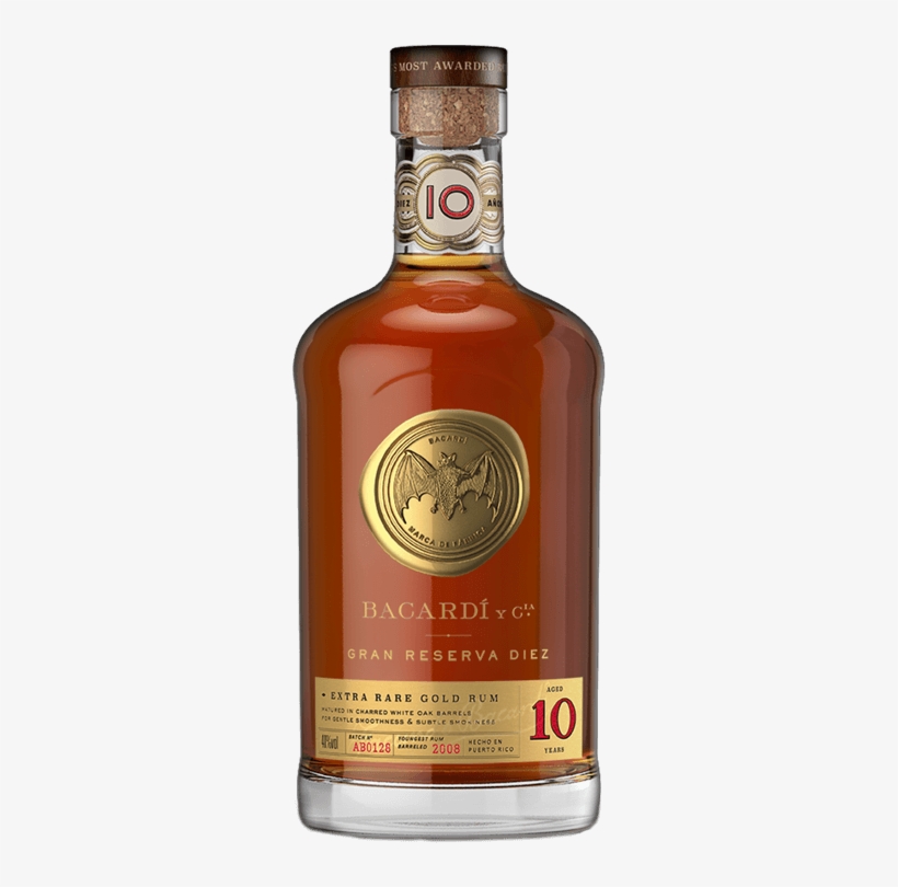 Bacardi Gran Reserva Diez Was Released May 2018 As - Bacardí Gran Reserva Diez, transparent png download