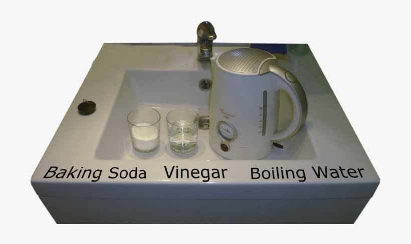 Baking Soda And Vinegar For Unclogging Drains - Unclog Drains Using Baking Soda And Vinegar, transparent png download