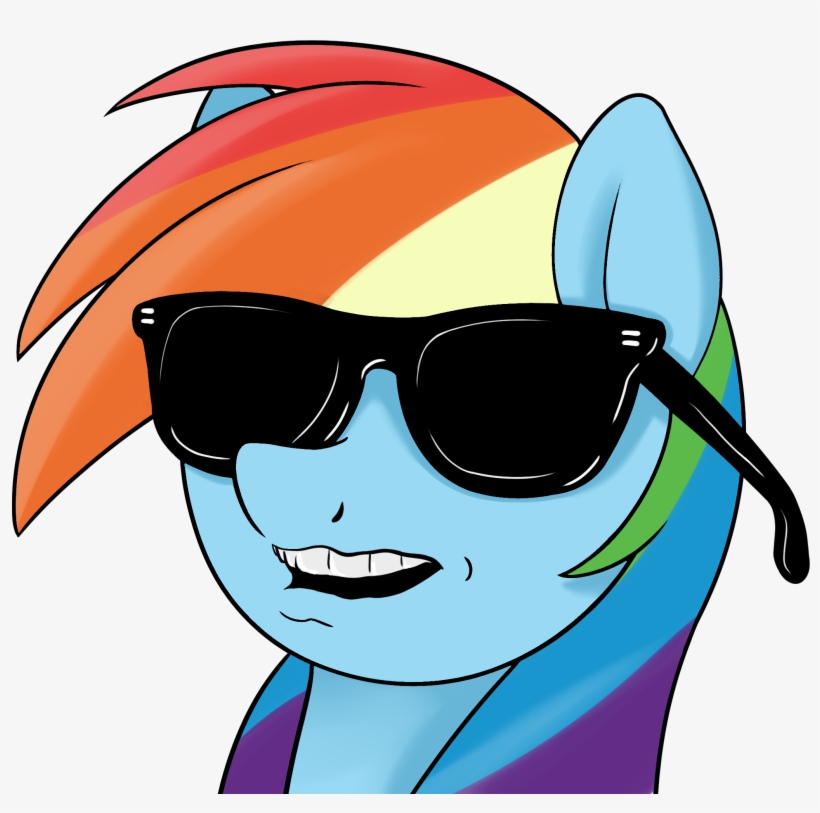 Coinpo, Bust, Cool, Rainbow Dash, Safe, Simple Background, - Cool Images Transparent Background, transparent png download