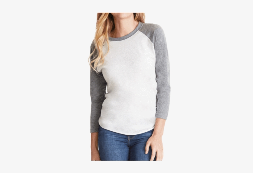 Black & White American Flag - Raglan Sleeve, transparent png download