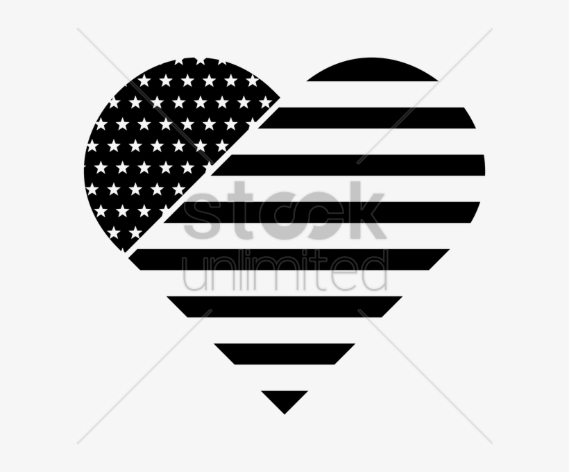 American Flag Heart Vector Clipart United States Of - Radio On Air Vector, transparent png download
