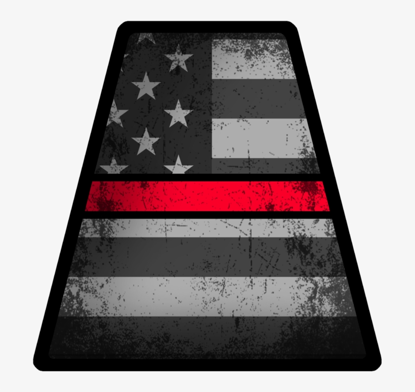 Subdued American Flag Helmet Tetrahedrons - Fire Helmet Tetrahedron Size, transparent png download