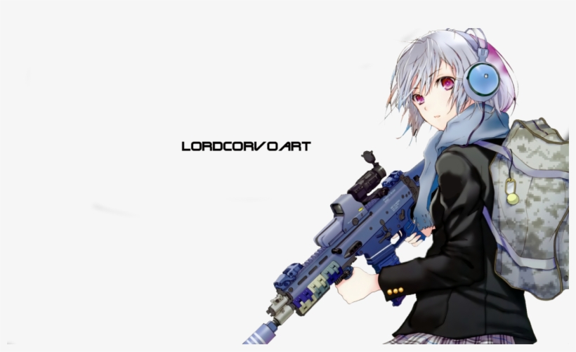 Post - Anime Girl In War, transparent png download