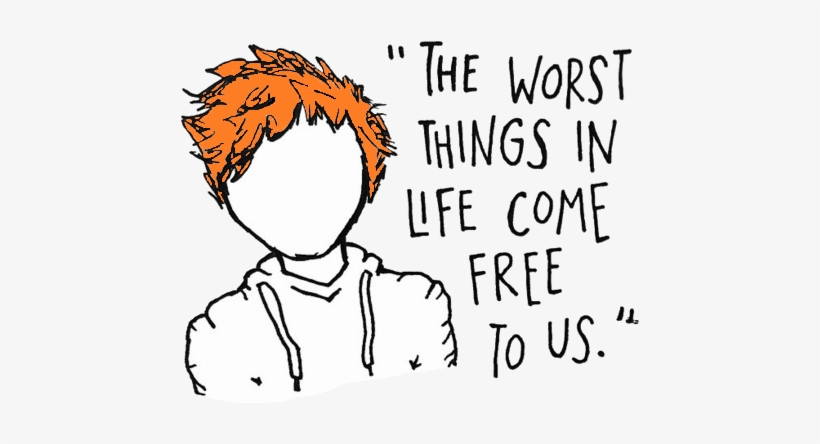 Drawing Lyrics Png Transparent Library - Worst Things In Life Come Free, transparent png download