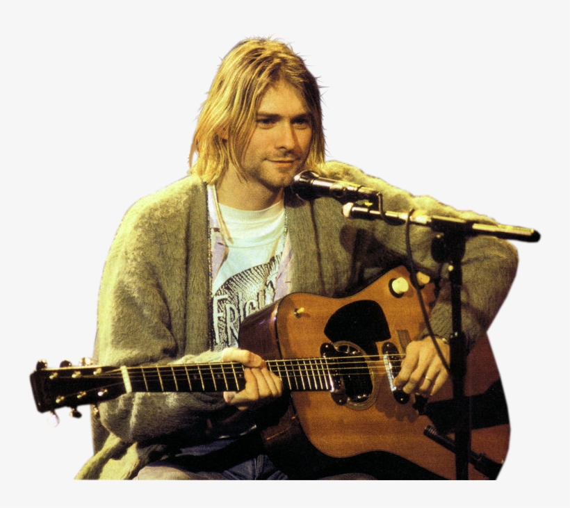 Kurtcobain Kurtdonaldcobain Nirvanastickers Nirvana - Kurt Cobain Guitar, transparent png download