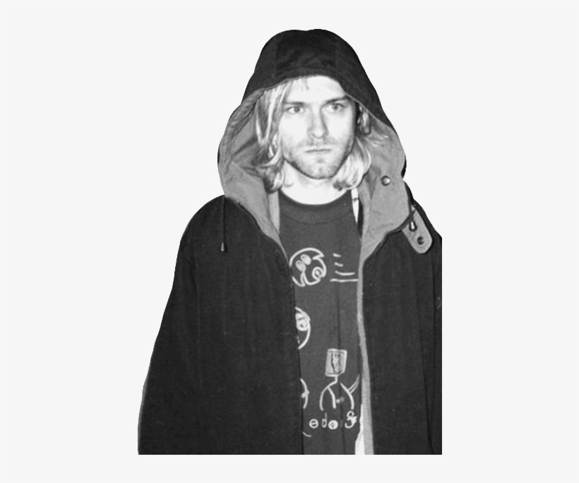 Kurt Cobain, Nirvana, And Grunge Image - Kurt Cobain B&w, transparent png download
