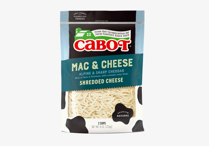 Cheddar Is Made For Melting Into Your Favorite Noodle - Cabot Cheese, Shredded, Fine Cut, 4 Cheese Mexican, transparent png download