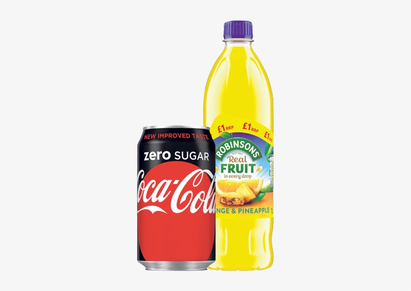 Sugar Soft Drinks - Robinsons Orange & Pineapple No Added Sugar 1 Ltr, transparent png download