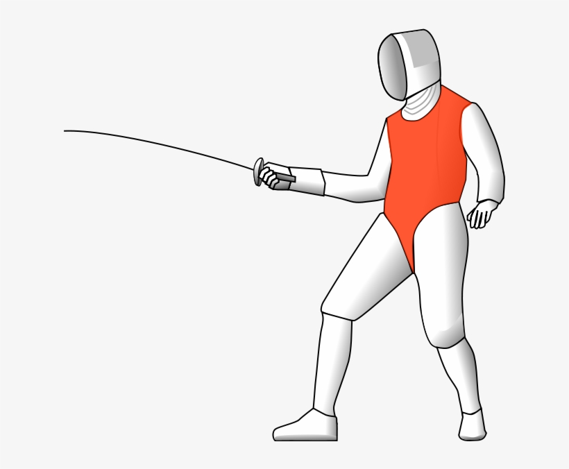 Fake Fencing Costume And Real Fencing Sword Fencing Foil Target Area PNG Image Transparent