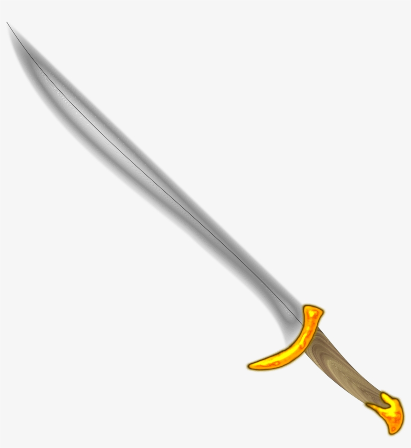 Elven Big Image Png - Wooden Sword Clip Art, transparent png download