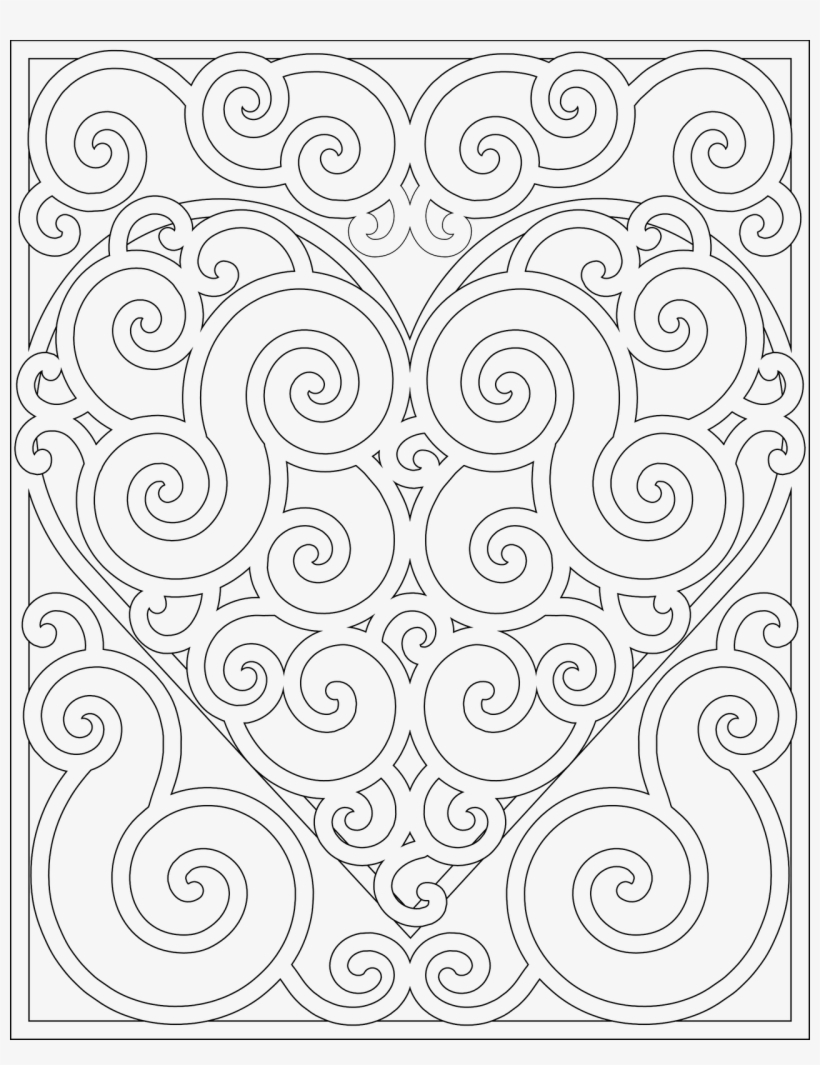 Designs To Color In Leversetdujour - Valentine Mandalas For Colouring, transparent png download