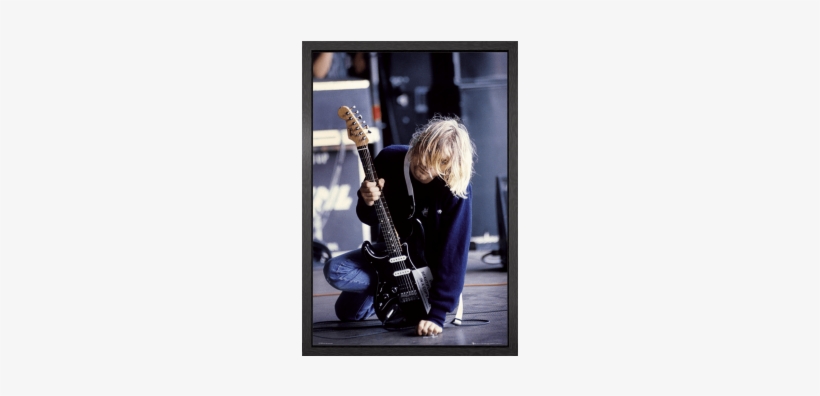 Kurt Cobain Poster Framed, transparent png download