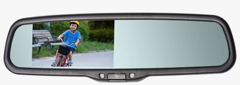 Image - Rvm 073a 7.3 Super Wide Lcd Rear View Mirror Monitor, transparent png download