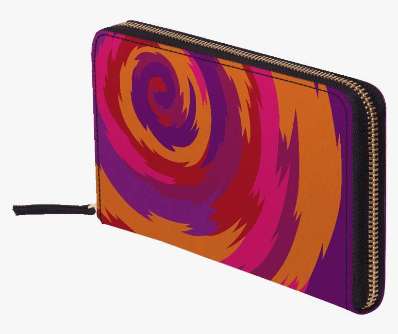 Dailyobjects Purple Swirl Women's Classic Wallet Buy - Spiral, transparent png download