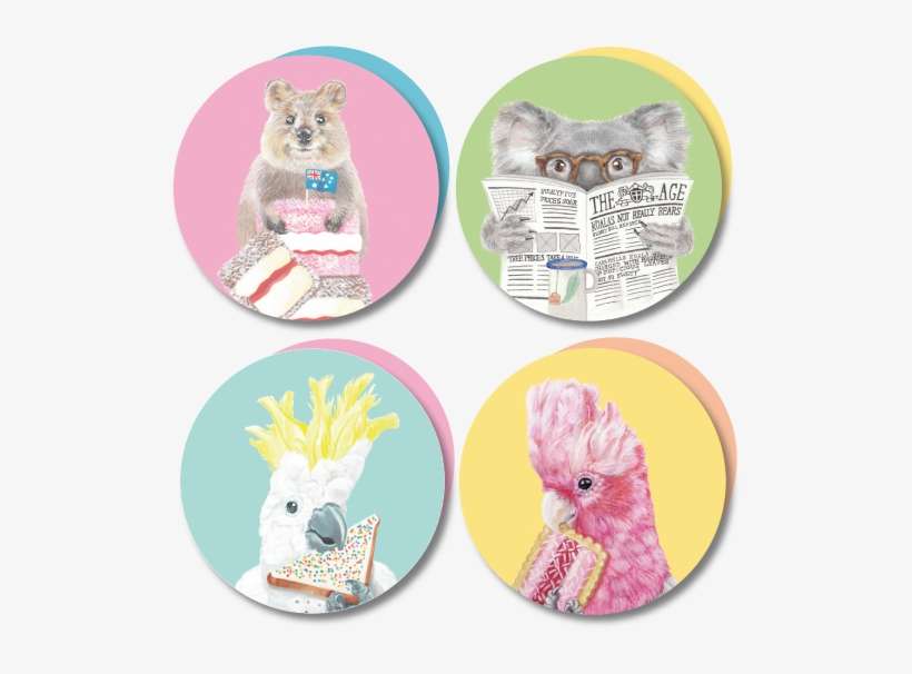 Tea Time Australian Animals - Australian Melamine Plates, transparent png download