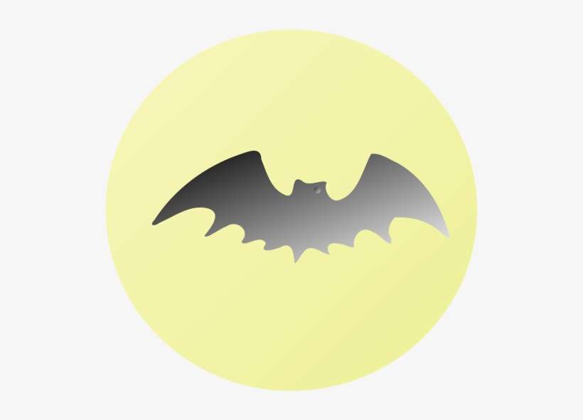 Free Bat In Front Of Moon - Bat Full Moon Shower Curtain, transparent png download