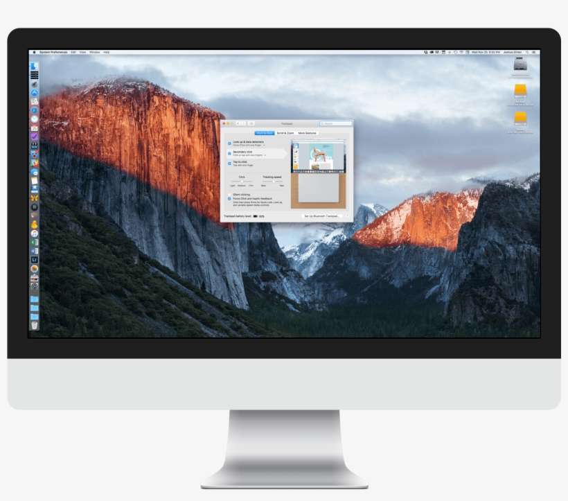 Apple Magic Keyboard And Trackpad - Macbook Safari El Capitan, transparent png download