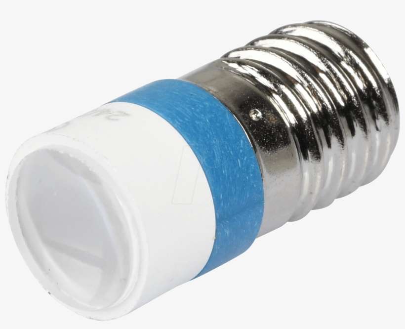 Led Spot Light, E10, 24v Ac/dc, Blue Signal Construct - Nipple, transparent png download
