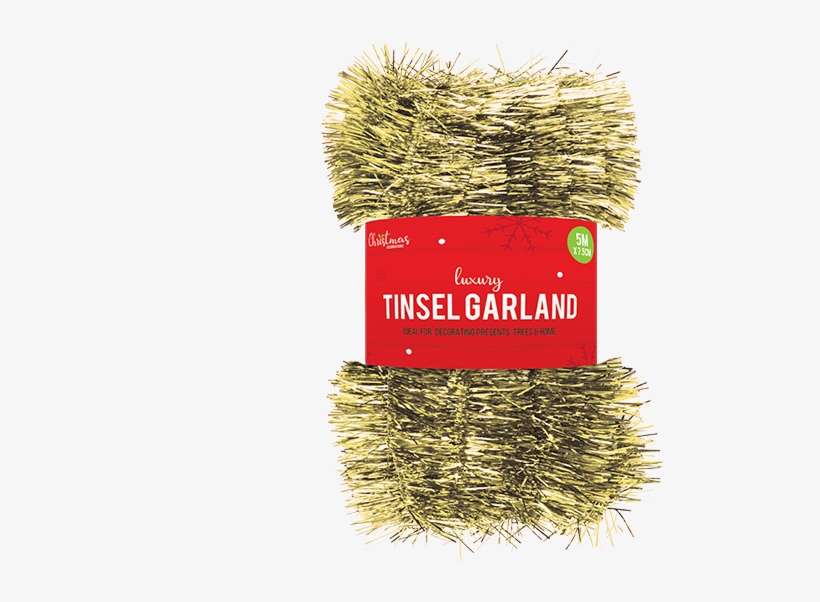 Christmas Tinsel Garland 5m X - Grass, transparent png download