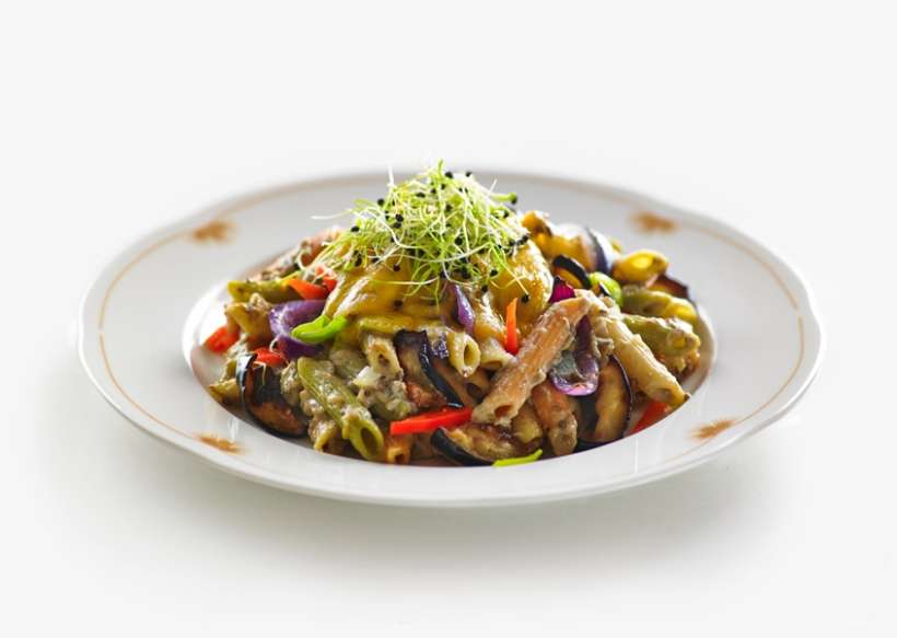 Pasta Salad With Aubergines - Vegan Sweet Potato Buddha Bowl, transparent png download