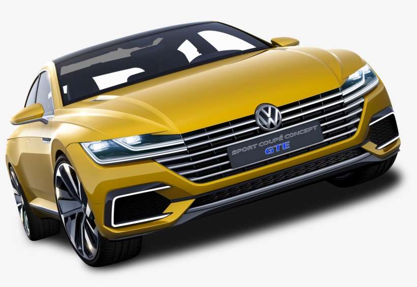 Yellow Volkswagen Sport Coupe Gte Car Png Image - Passat Yeni Kasa 2018, transparent png download