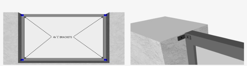 Fixing Metal Railings To Wall/ Pillar - Wall, transparent png download