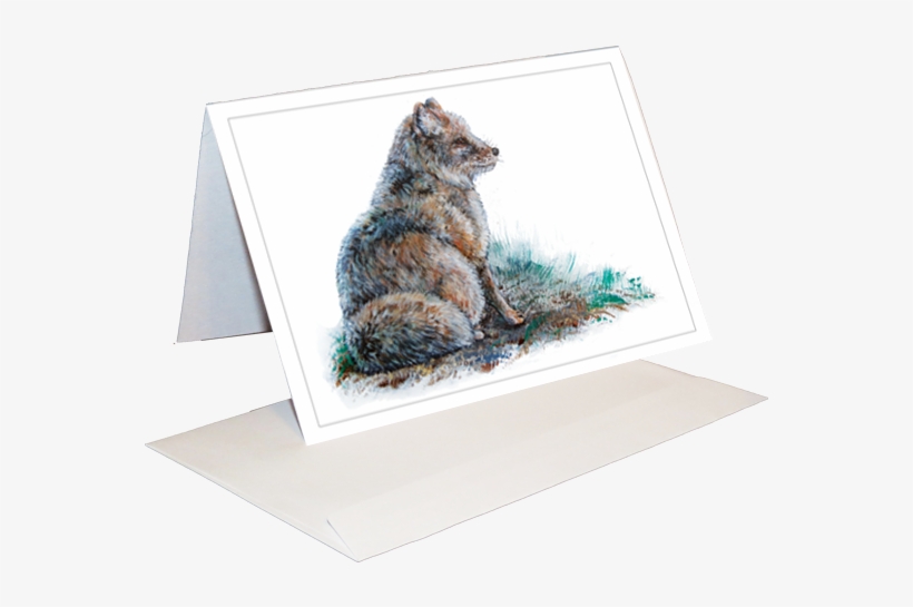 Corsac Fox Greeting Card - Cat, transparent png download