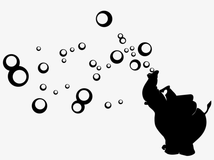 Clear - Wandtattoo Elefant Kinderzimmer, transparent png download