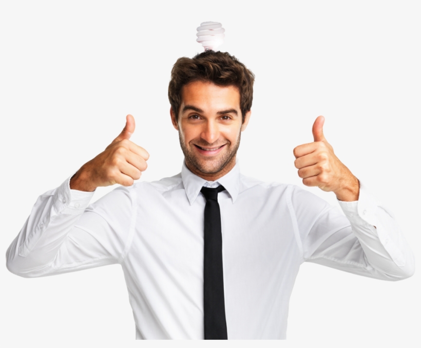 Idea - Guy With Thumbs Up Png, transparent png download