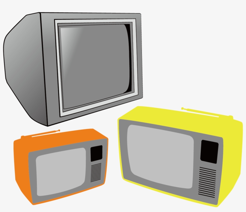 Television Set Retro Background Material - Tv Vector, transparent png download