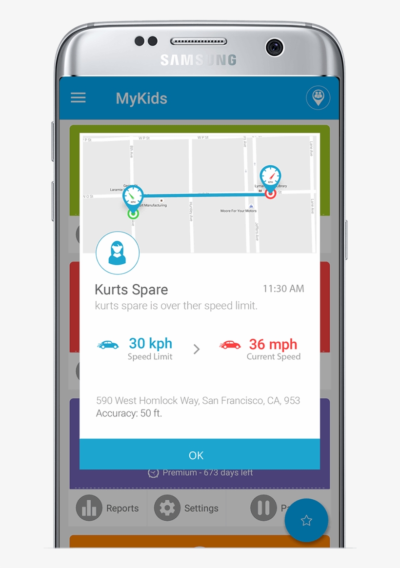 Teensafe Speed Alerts - Geo-fence, transparent png download