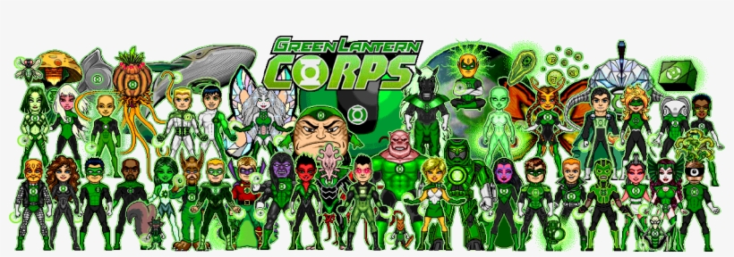 Green Lantern Corps Team, transparent png download