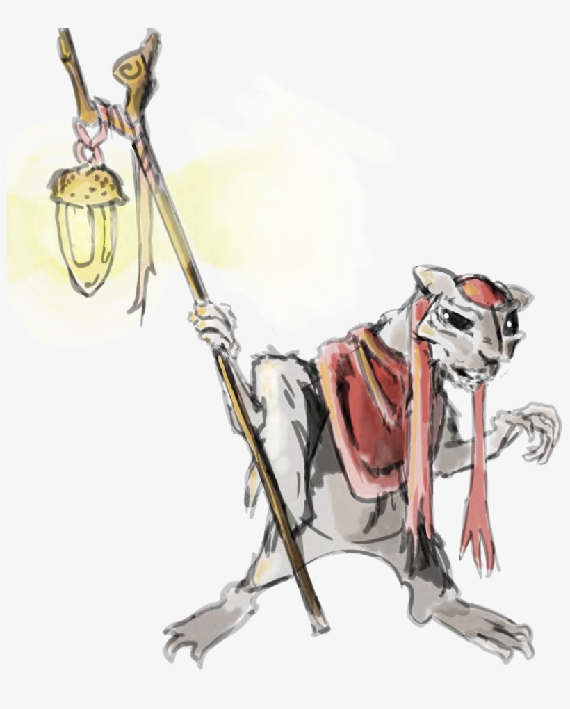 Wizened Feamle Leader Of Squirrels - Squirrel, transparent png download