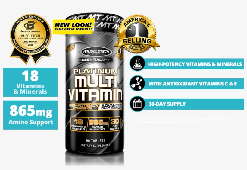 Vitamin Mineral Fusion The Platinum Standard Infowars - Muscletech Essential Series Platinum 100% L-carnitine, transparent png download