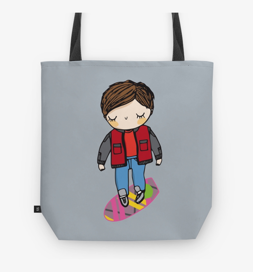 Bolsa Marty Mcfly De Júlia Limana - Tote Bag Design Drawing, transparent png download
