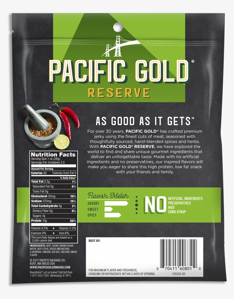 Pg Carne Back - Pacific Gold, transparent png download