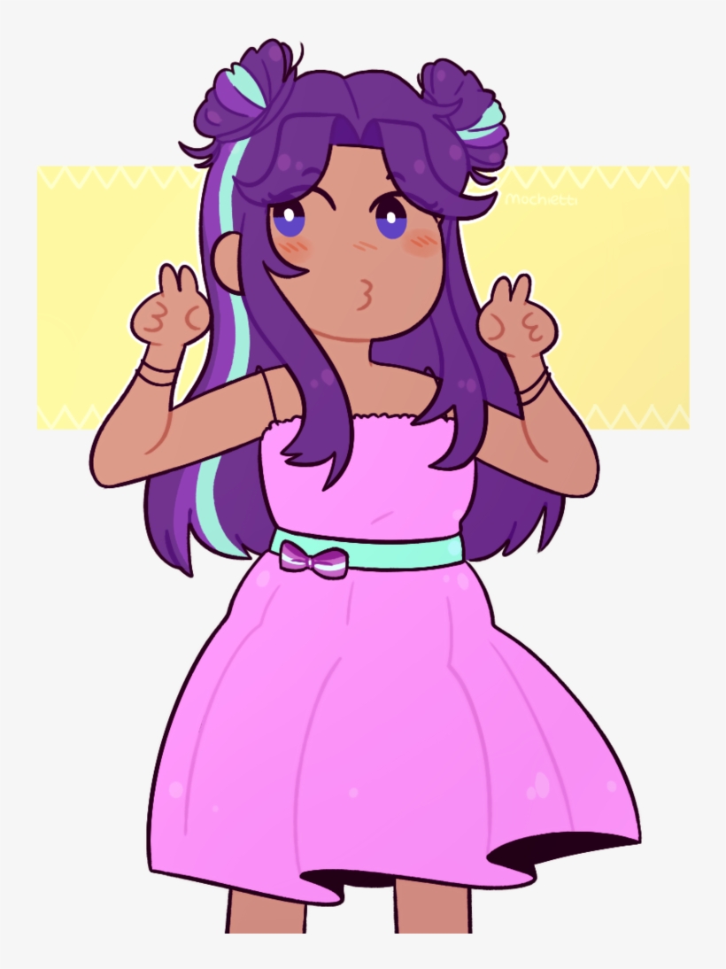 Mochietti, Clothes, Dress, Female, Hair Bun, Human,, transparent png download