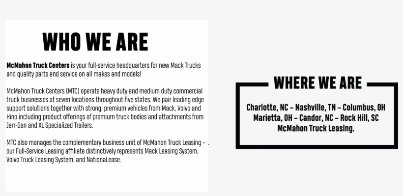 Mcmahon Truck Centers Of Charlotte, transparent png download