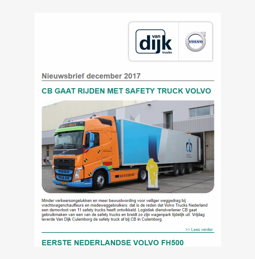 Nieuwsbrief December - Trailer Truck, transparent png download