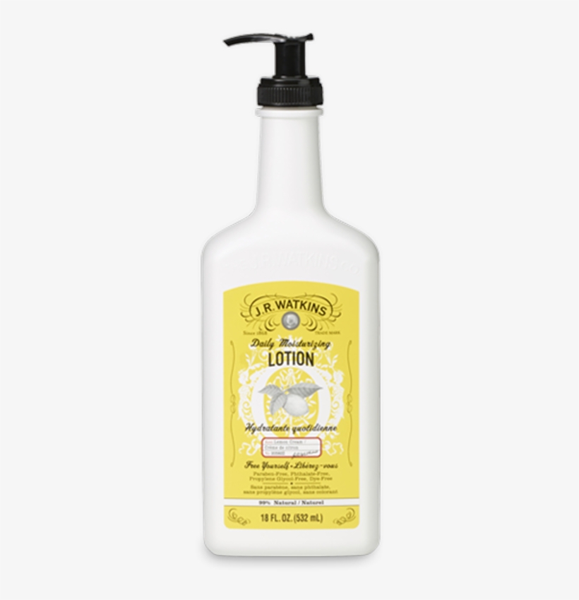 J.r. Watkins Moisturizing Body Lotion Pump Lemon Cream, transparent png download