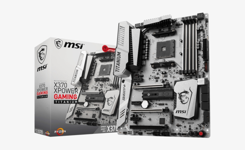 The Msi X370 Xpower Gaming Titanium Motherboard Review - X370 Xpower Gaming Titanium, transparent png download