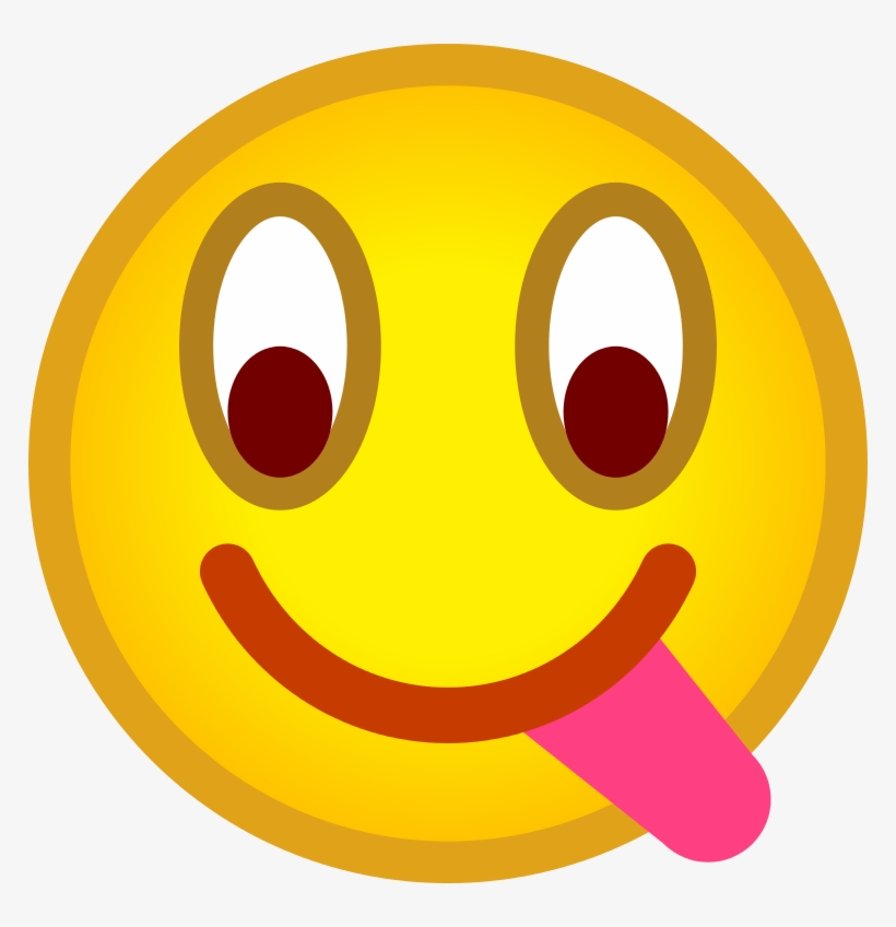 File - Emoticon Tongue - Svg - Wikimedia Commons - Tongue Emoticon, transparent png download
