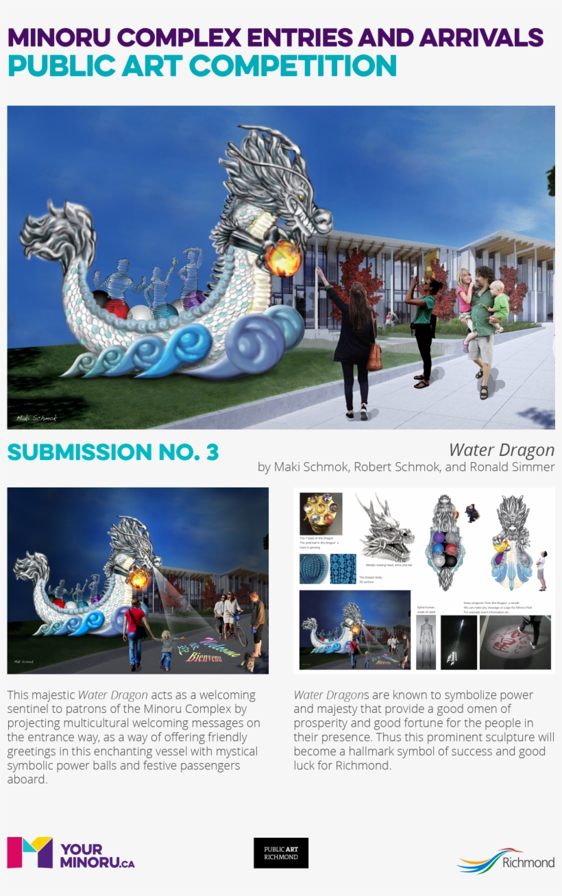 3 Water Dragon, By Maki Schmok, Robert Schmok And Ronald - Snow, transparent png download