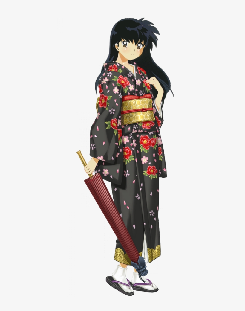 Free Png Kagome Higurashi Kimono Png Images Transparent - Kimono Png, transparent png download
