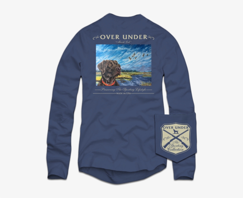 Over Under Ls Marsh Lab Tee, Navy - Over Under L/s Timber Ghost - Size: Medium, transparent png download
