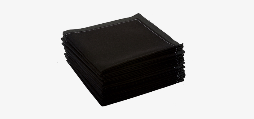 Cocktail Napkin Black Prefolded 10 X 10 Cm - Wallet, transparent png download