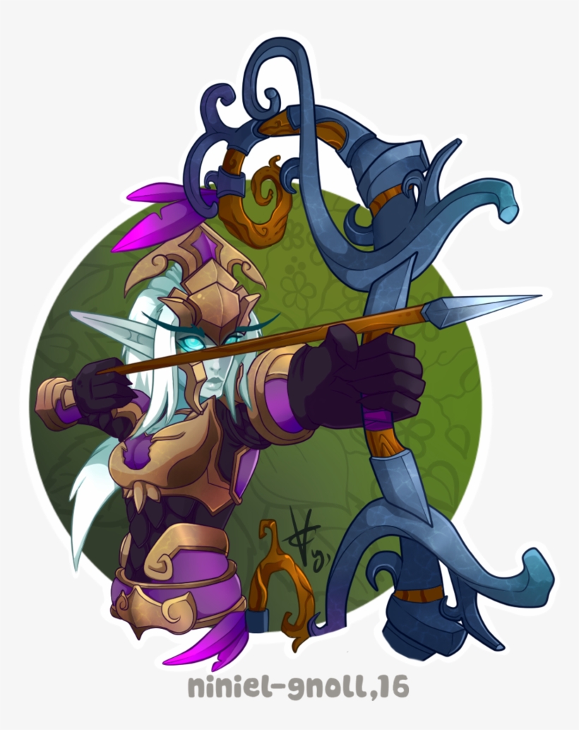 Night Elf Hunter - World Of Warcraft, transparent png download