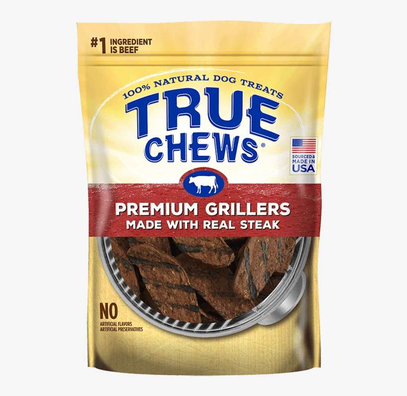 True Chews Premium Grillers With Real Steak Dog Treats - True Chews, transparent png download
