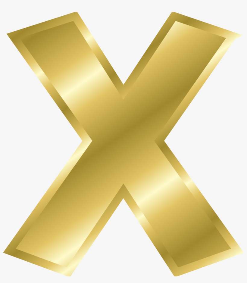 Chibi Transparent Tokyo Ghoul - Gold Letter X Png, transparent png download
