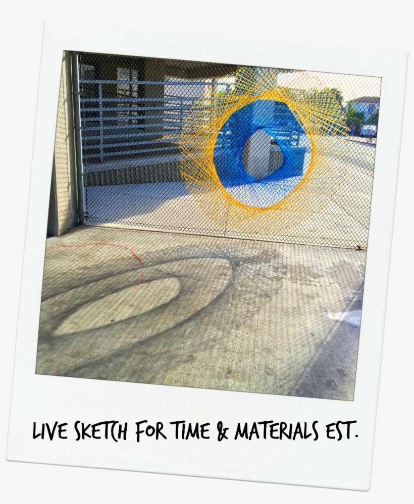 Oakland Coliseum String Art Yarn Bomb - International Volunteer Day, transparent png download